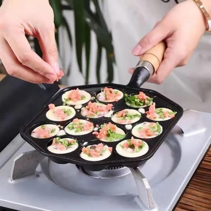 Baking Takoyaki Pan 14 Holes G - Cast Iron Corn 评论和价格