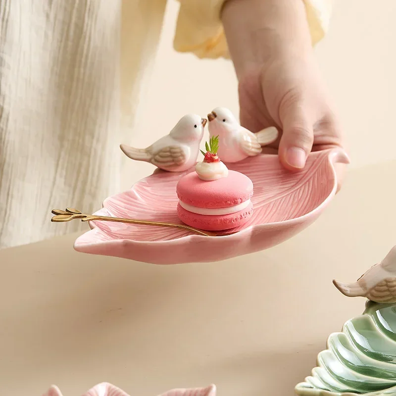 Cute Bird Tray Ceramic Jewelry - Dim Sum Basket 评论和价格