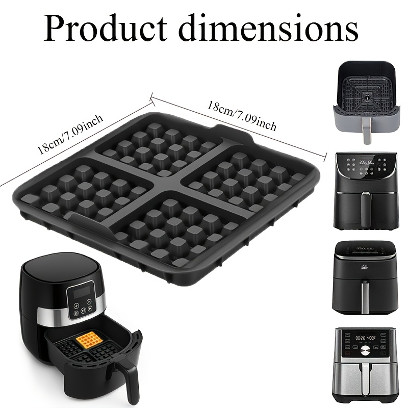 Square Waffle Mold, Non-Stick  - Mini Pancake Griddle 评论和价格