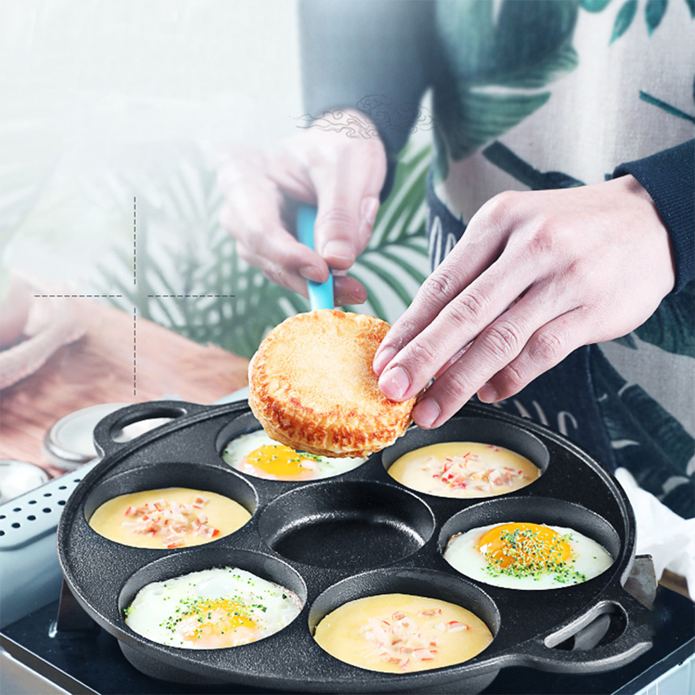 7 Hole Frying Pot Cast Iron No - Cast Iron Corn 评论和价格