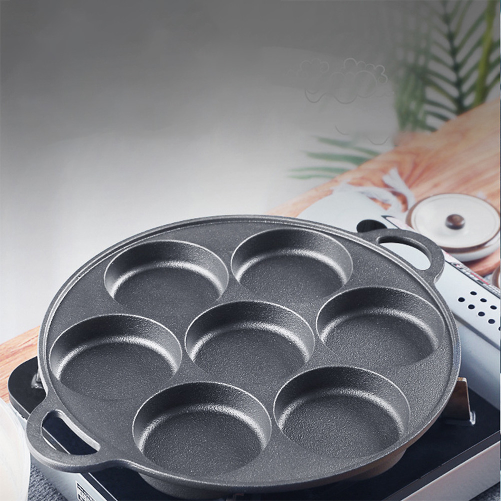 7 Hole Frying Pot Cast Iron No - Cast Iron Corn 评论和价格