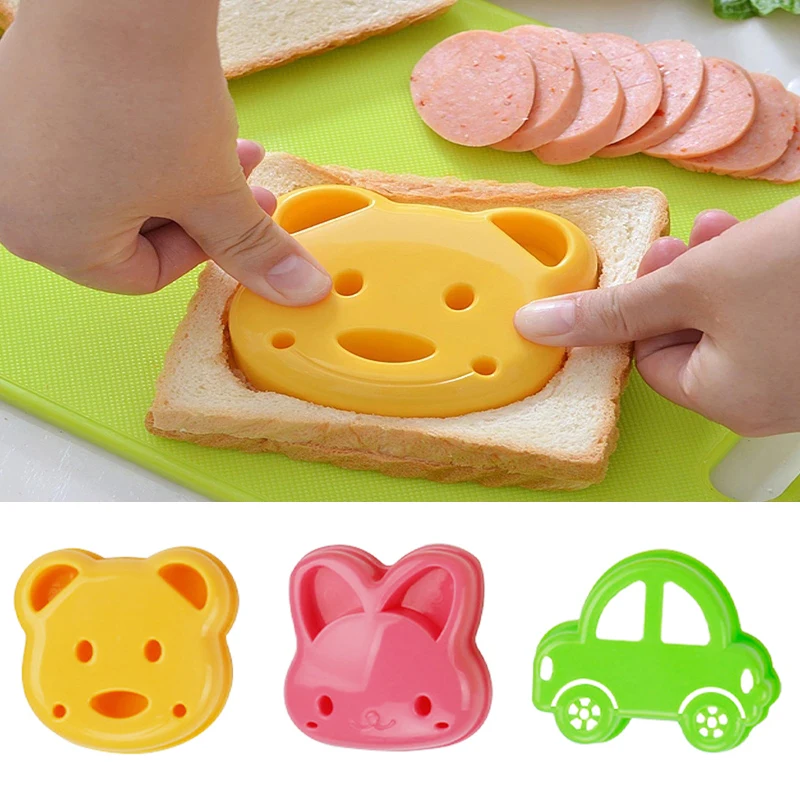 2pcs Sandwich Mould Bear Cat R - Bunny Cake Mold 评论和价格