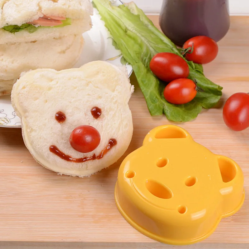 2pcs Sandwich Mould Bear Cat R - Bunny Cake Mold 评论和价格