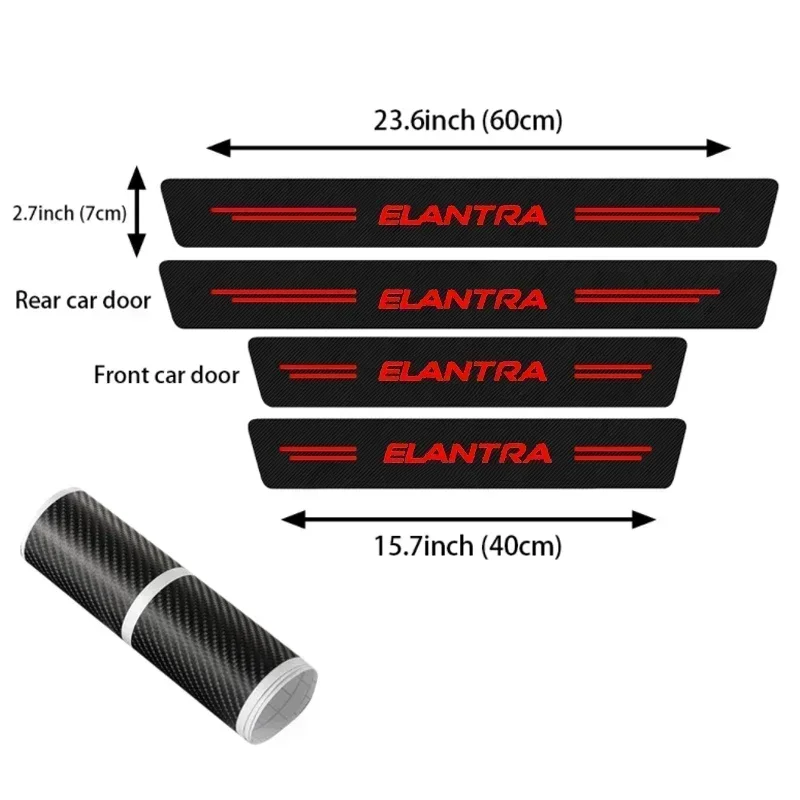 Car Front Rear Door Threshold  - Crepe Pan Carbon 评论和价格