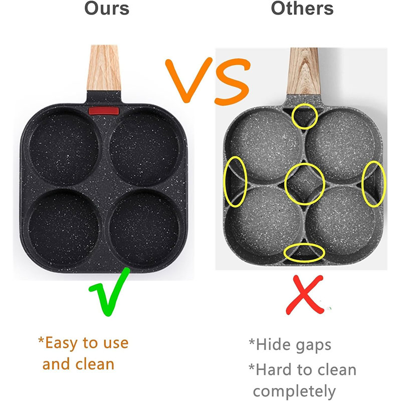 Deepened Egg Frying Pan with L - Mini Pancake Griddle 评论和价格