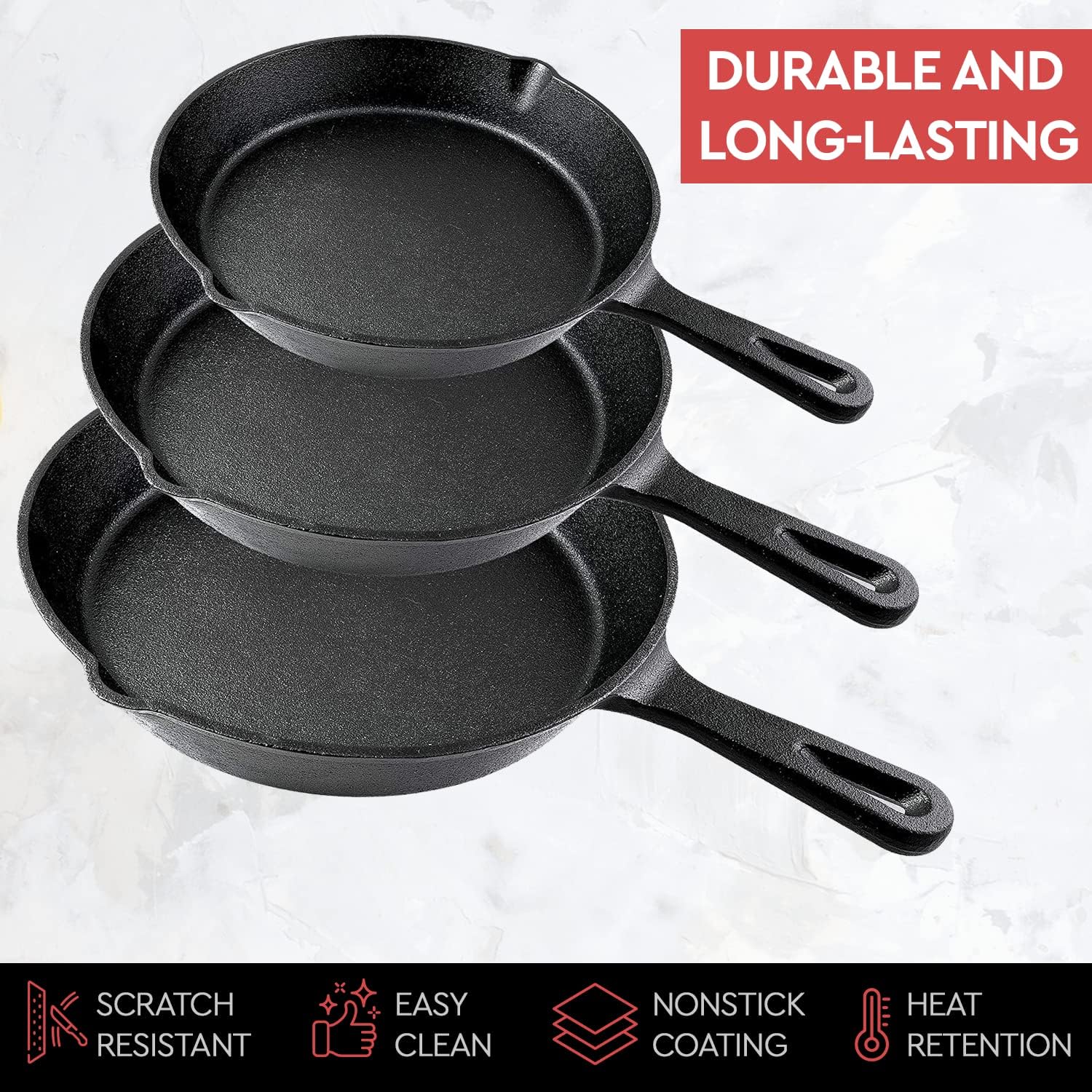 14/16/20cm Cast Iron Frying Pa - Cast Iron Corn 评论和价格